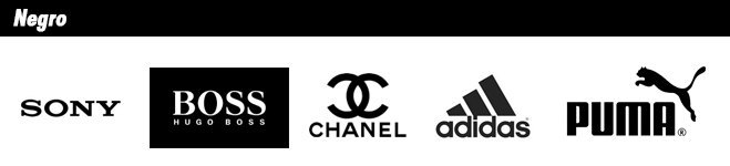 Logotipos de marcas de color negro