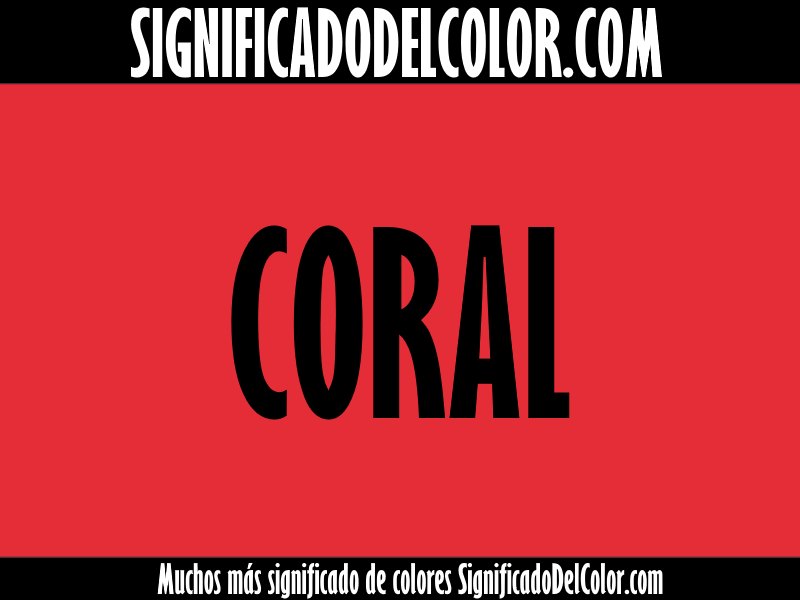significado del color coral