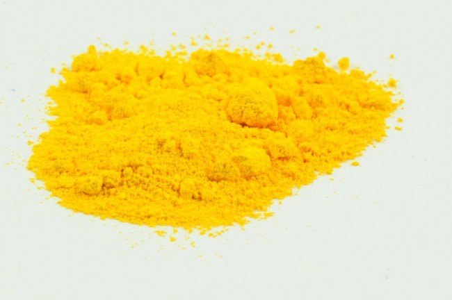 ejemplo del color amarillo cadmio