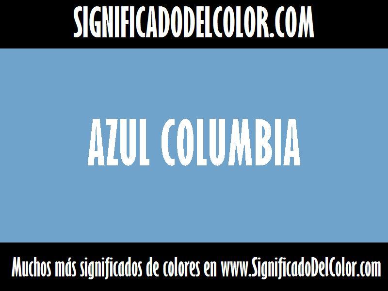 cual es el color Azul columbia