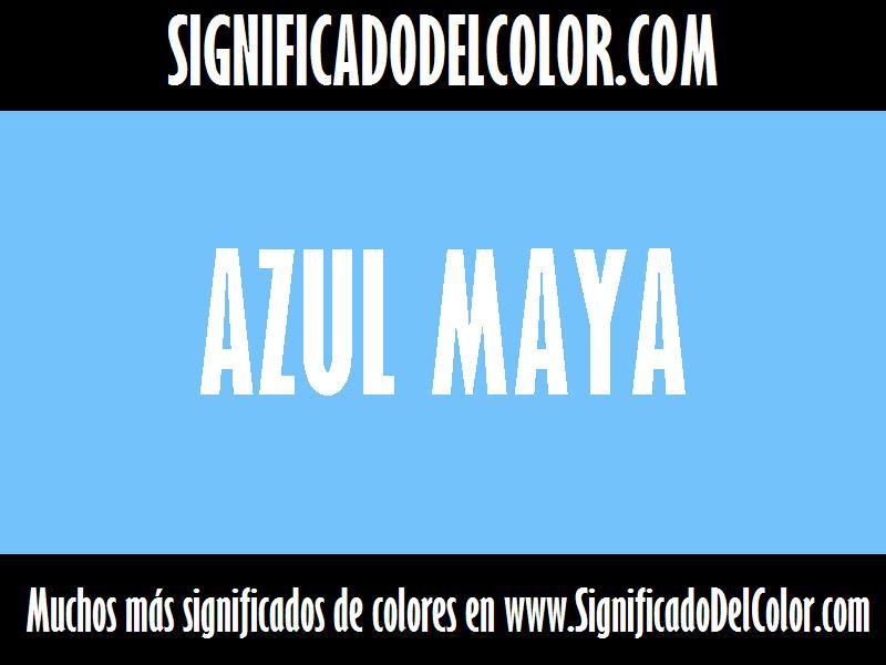 cual es el color Azul maya