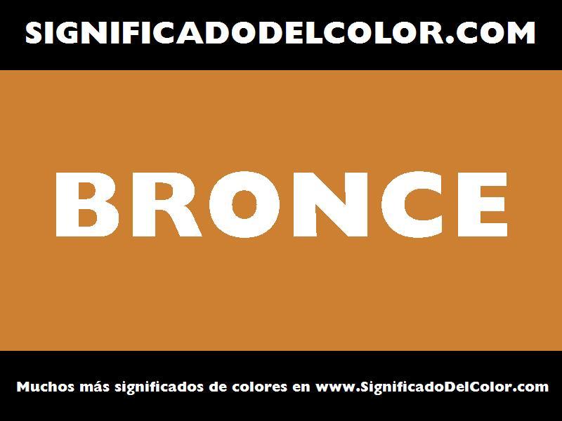 cual es el color bronce