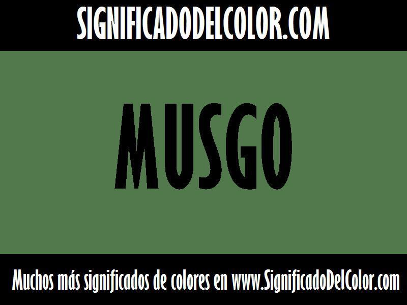 cual es el color Musgo