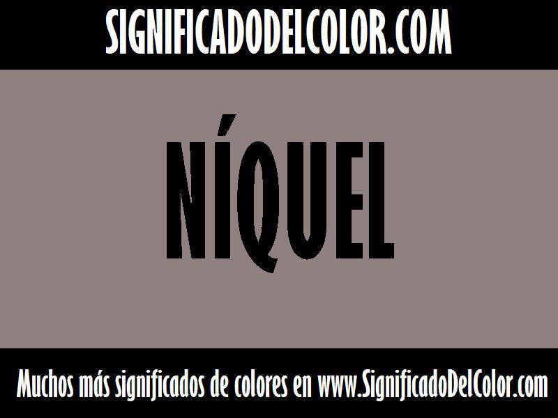 cual es el color Níquel