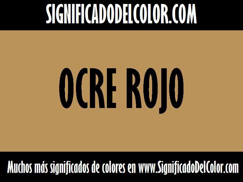 cual es el color Ocre rojo