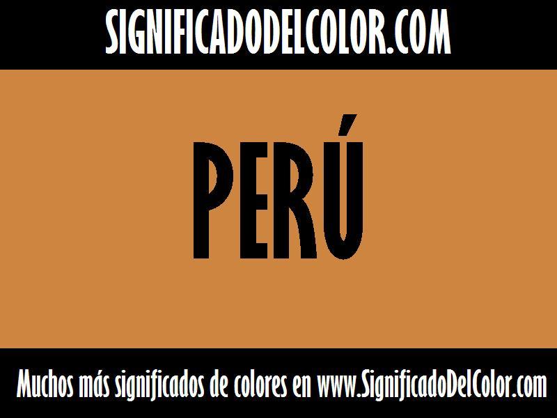 cual es el color Perú