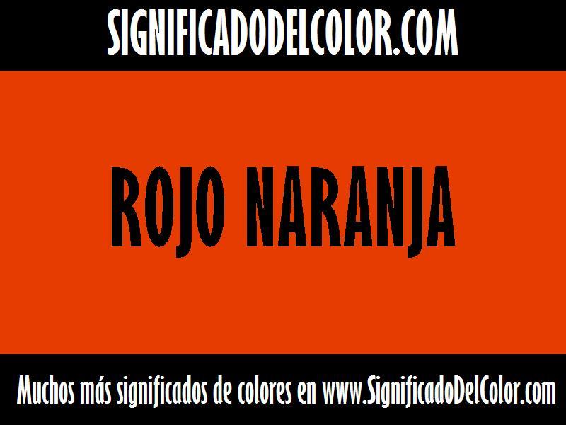 cual es el color Rojo naranja