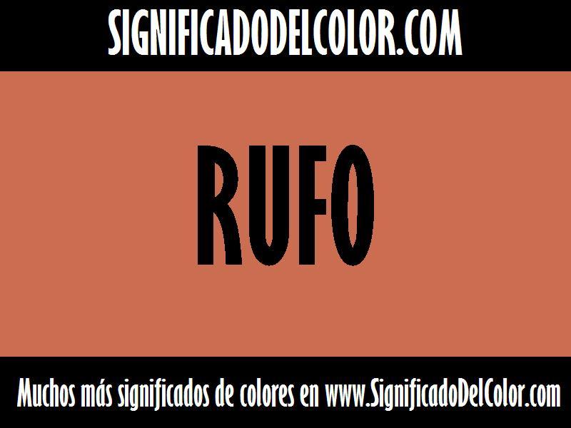 cual es el color Rufo