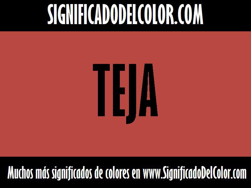 cual es el color teja