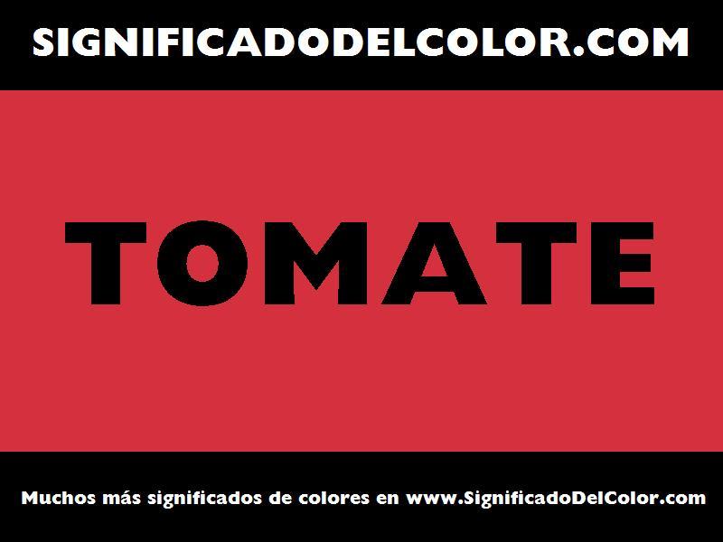 cual es el color tomate