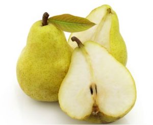 la fruta llamada pera da nombre a este color