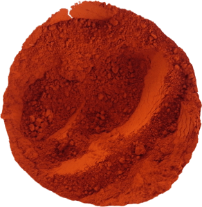 la sinopia es un pigmento compuesto de óxidos de hierro que da nombre a este color